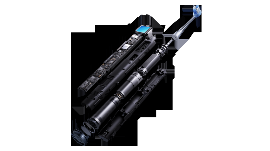 The AirJet X5 integrates the pump, battery, motor and airflow channel inside one handle.